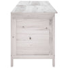 Putekasse hvit 198,5x50x56,5 cm heltre gran