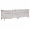 Putekasse hvit 198,5x50x56,5 cm heltre gran