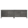 Putekasse antrasitt 198,5x50x56,5 cm heltre gran