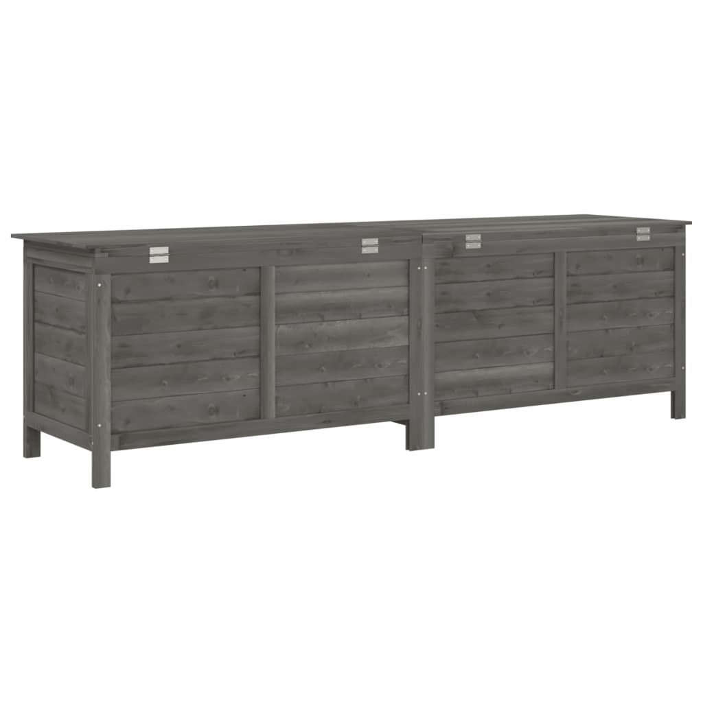 Putekasse antrasitt 198,5x50x56,5 cm heltre gran