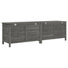Putekasse antrasitt 198,5x50x56,5 cm heltre gran