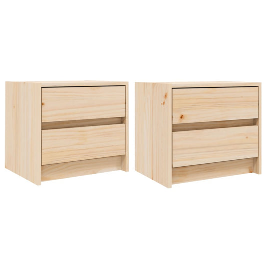 Nattbord 2 stk 40x31x35,5 cm heltre furu