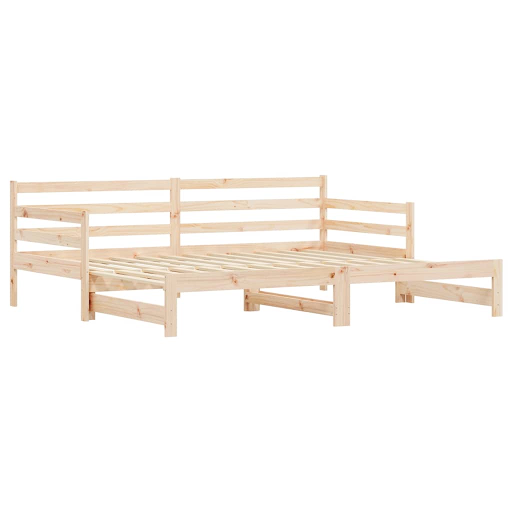 Uttrekkbar dagseng 80x200 cm heltre furu