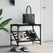 Skohylle svart 60x30x45 cm konstruert tre