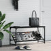 Skohylle svart 90x30x45 cm konstruert tre