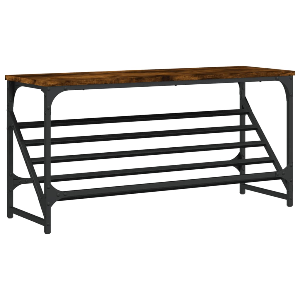 Skohylle røkt eik 90x30x45 cm konstruert tre