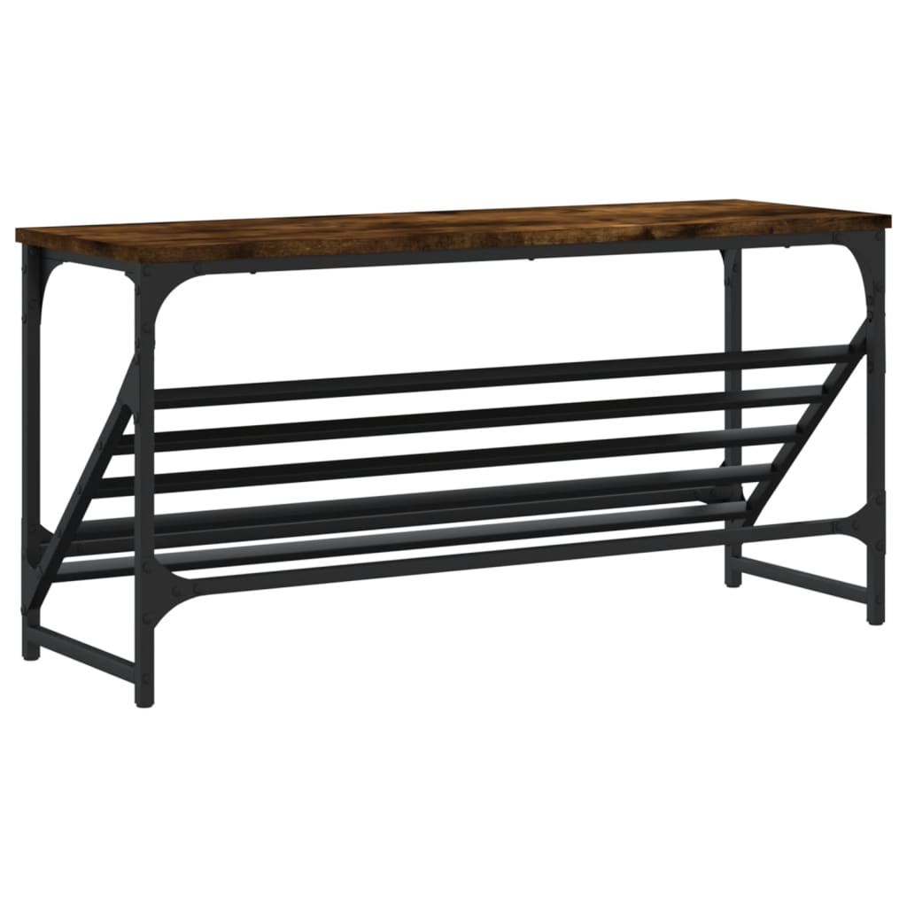 Skohylle røkt eik 90x30x45 cm konstruert tre