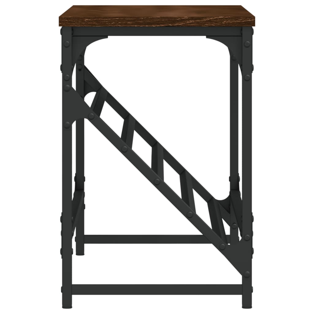 Skohylle brun eik 90x30x45 cm konstruert tre