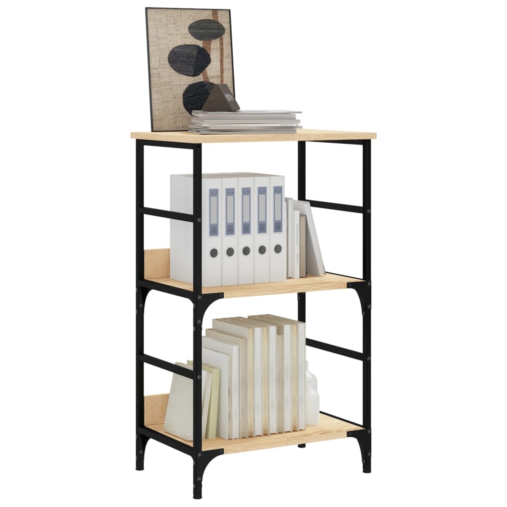 Bokhylle sonoma eik 50x33x82 cm konstruert tre