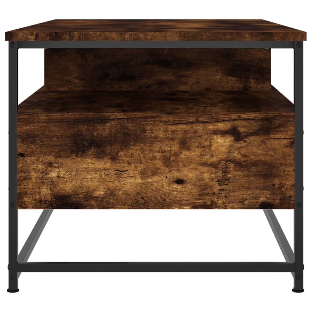 Salongbord røkt eik 100x51x45 cm konstruert tre