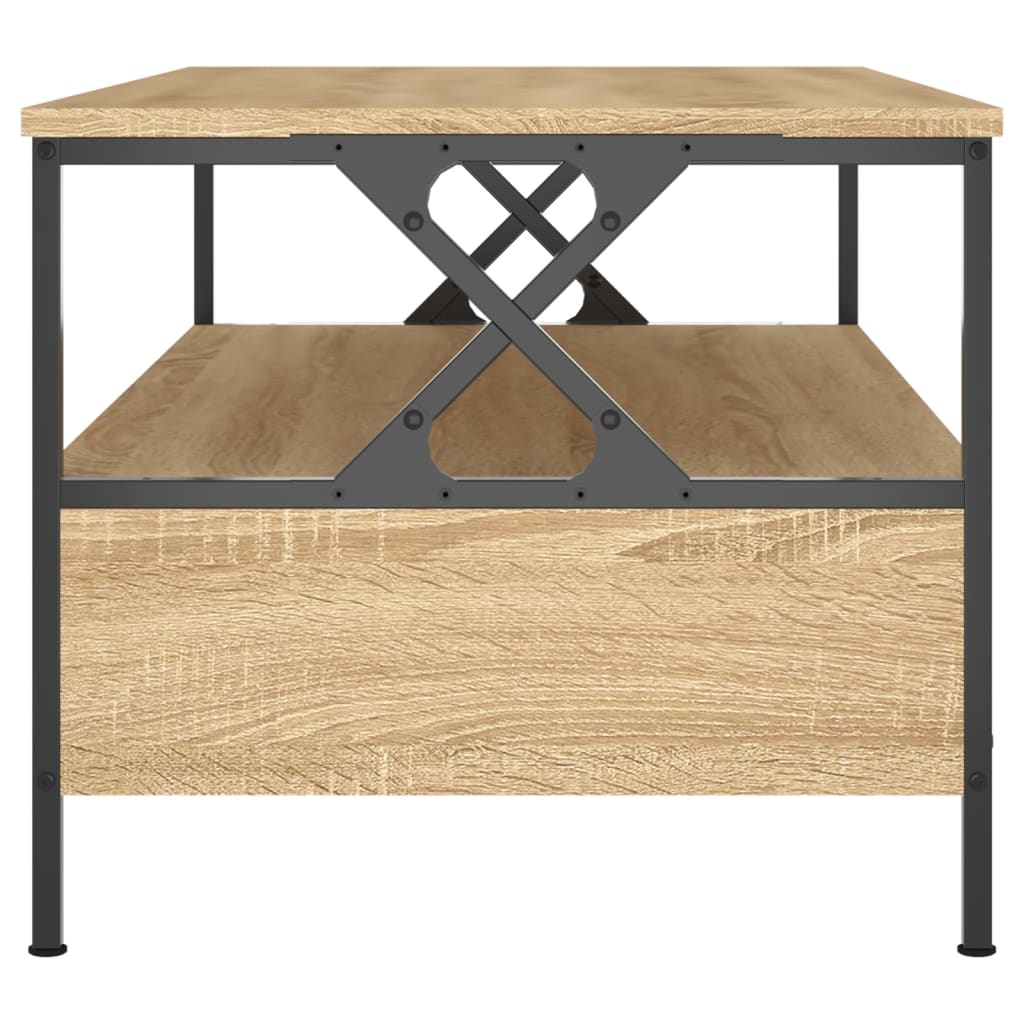 Salongbord sonoma eik 100x51x45 cm konstruert tre