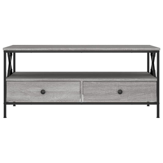 Salongbord grå sonoma 100x51x45 cm konstruert tre