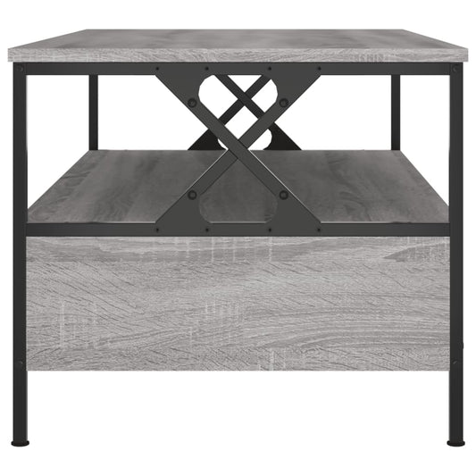 Salongbord grå sonoma 100x51x45 cm konstruert tre