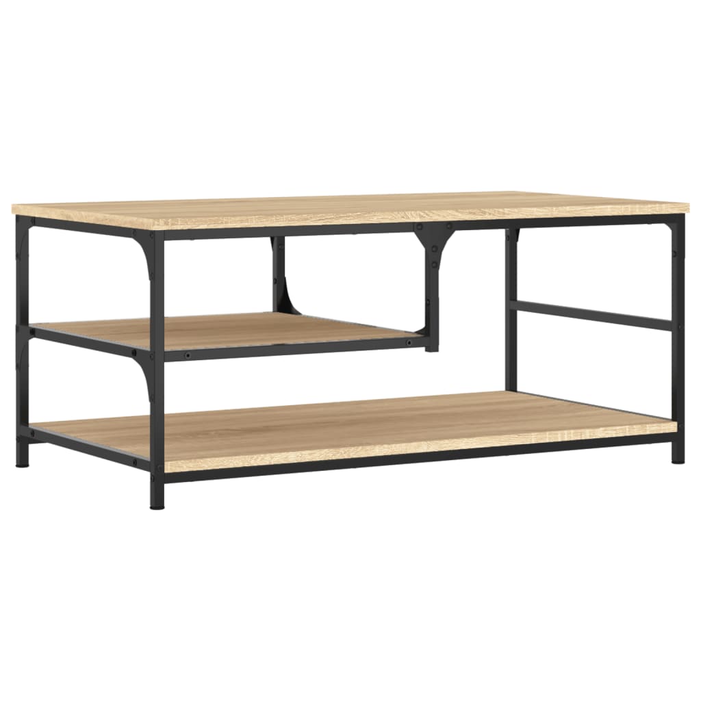 Salongbord sonoma eik 90x49x40 cm konstruert tre
