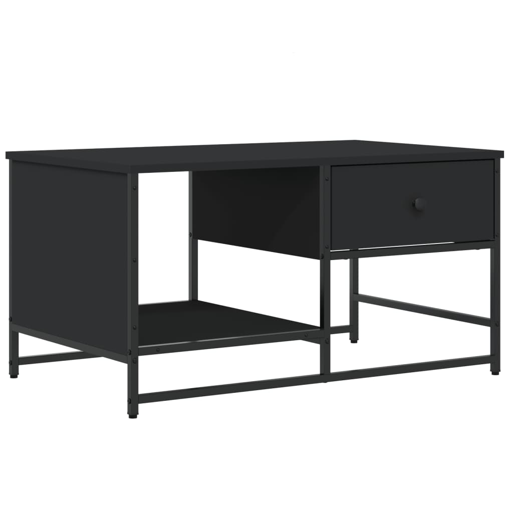 Salongbord svart 85,5x51x45 cm konstruert tre