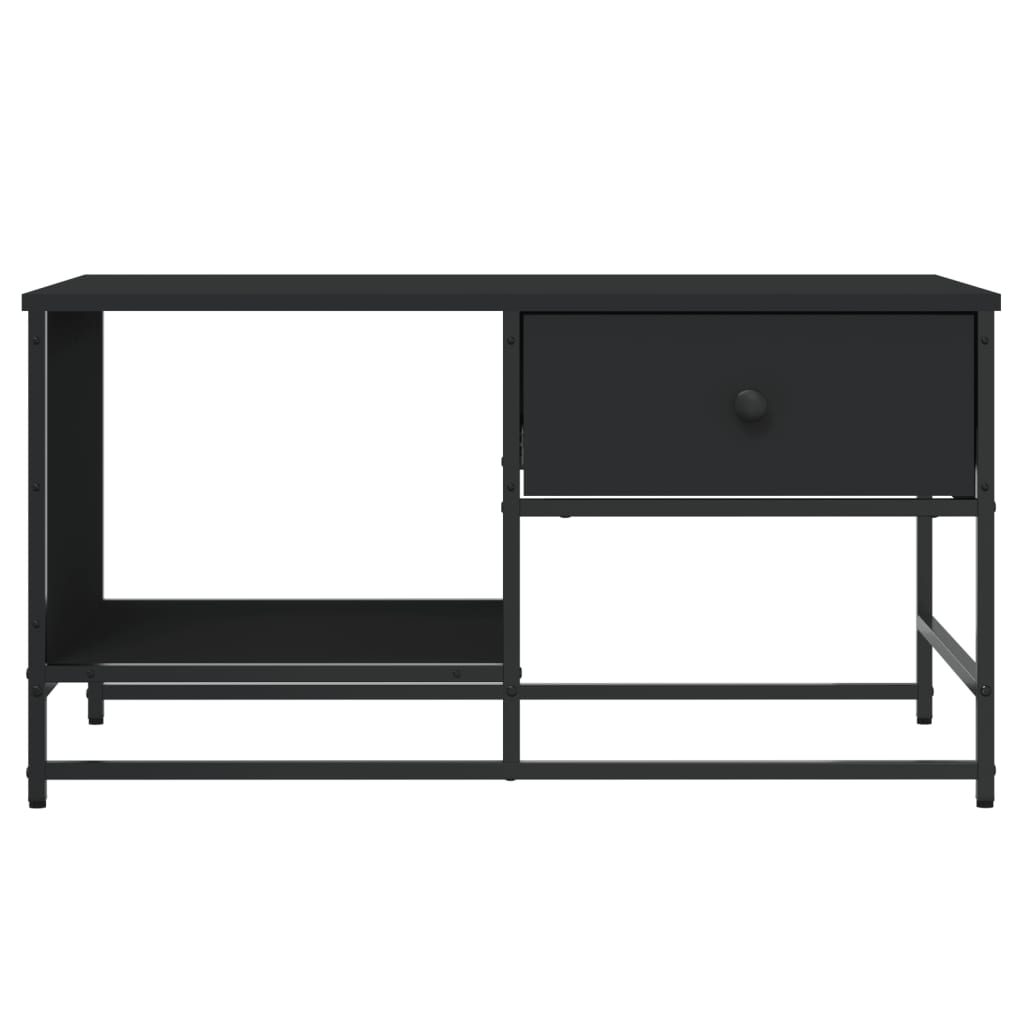 Salongbord svart 85,5x51x45 cm konstruert tre