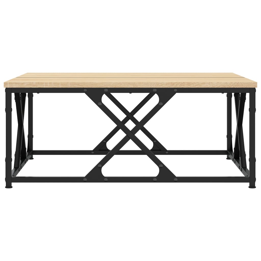 Salongbord sonoma eik 70x70x30 cm konstruert tre