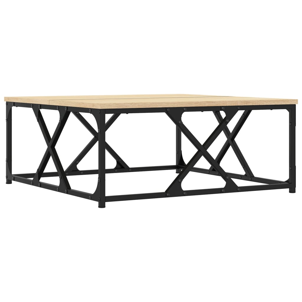 Salongbord sonoma eik 70x70x30 cm konstruert tre
