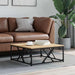 Salongbord sonoma eik 70x70x30 cm konstruert tre