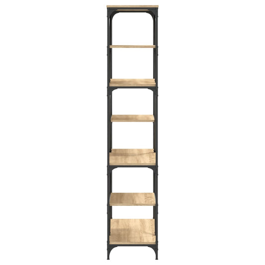 Bokhylle sonoma eik 91x36x176 cm konstruert tre og jern