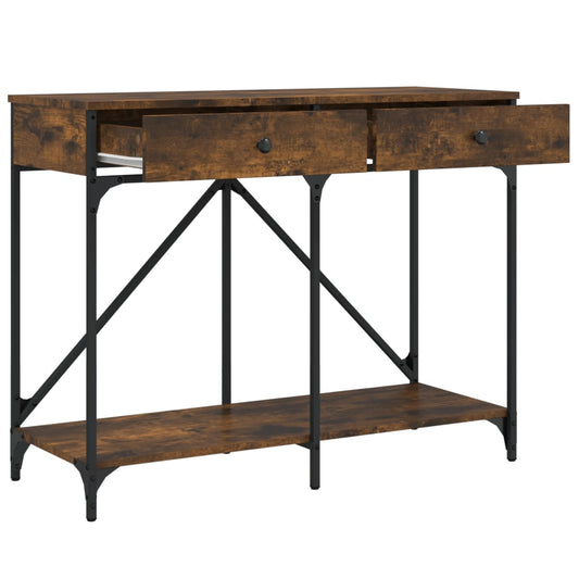 Konsollbord røkt eik 100x39x78,5 cm konstruert tre