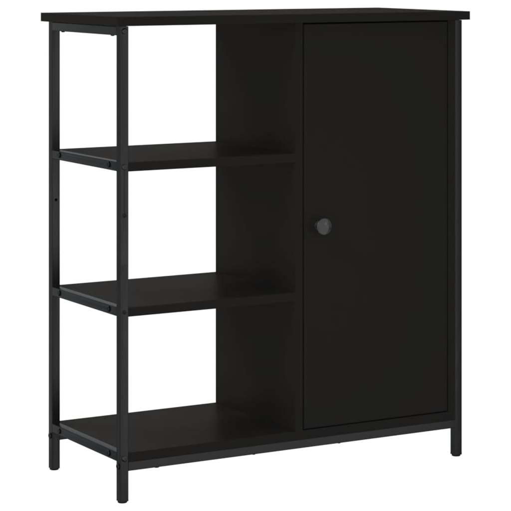 Skjenk svart 70x30x80 cm konstruert tre