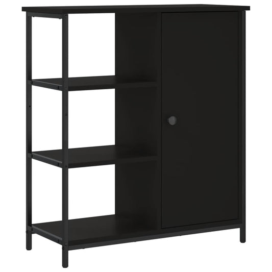 Skjenk svart 70x30x80 cm konstruert tre