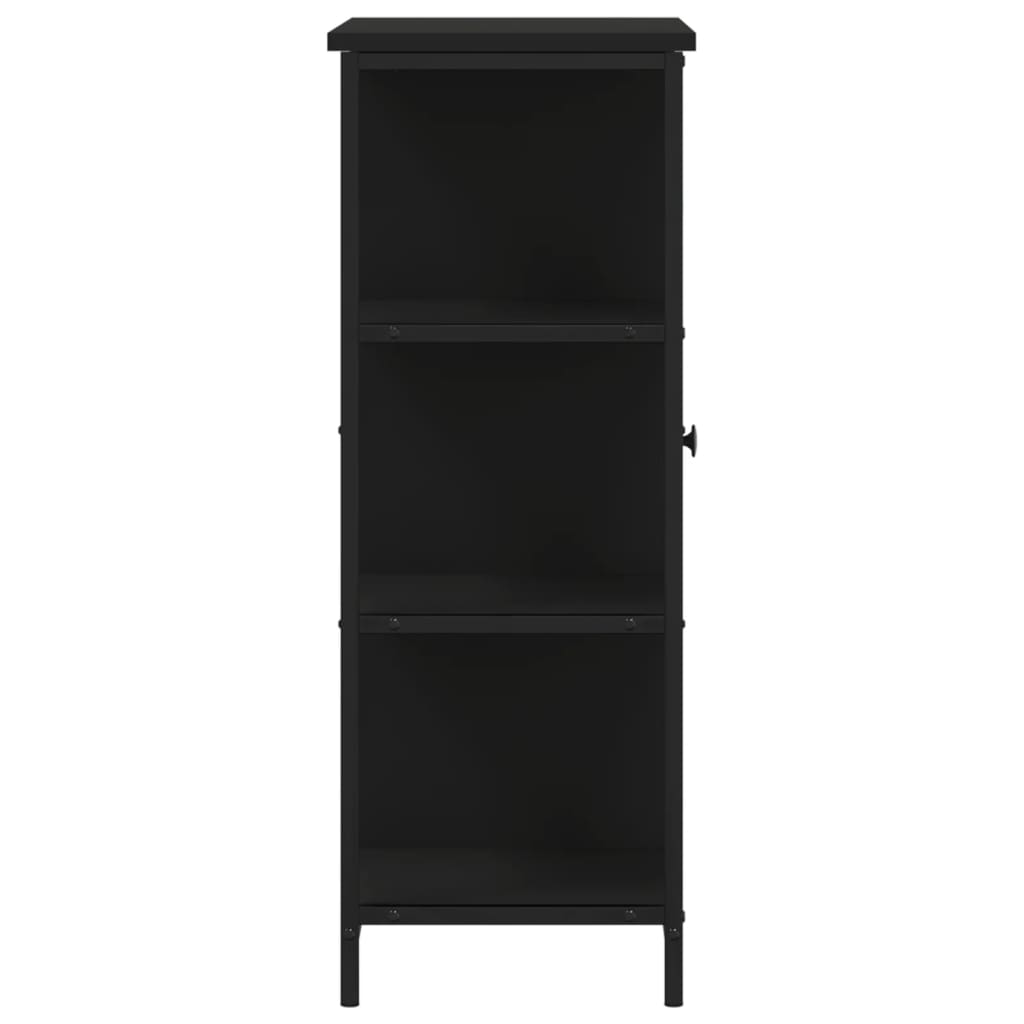 Skjenk svart 70x30x80 cm konstruert tre