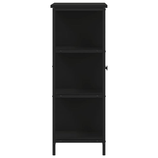 Skjenk svart 70x30x80 cm konstruert tre