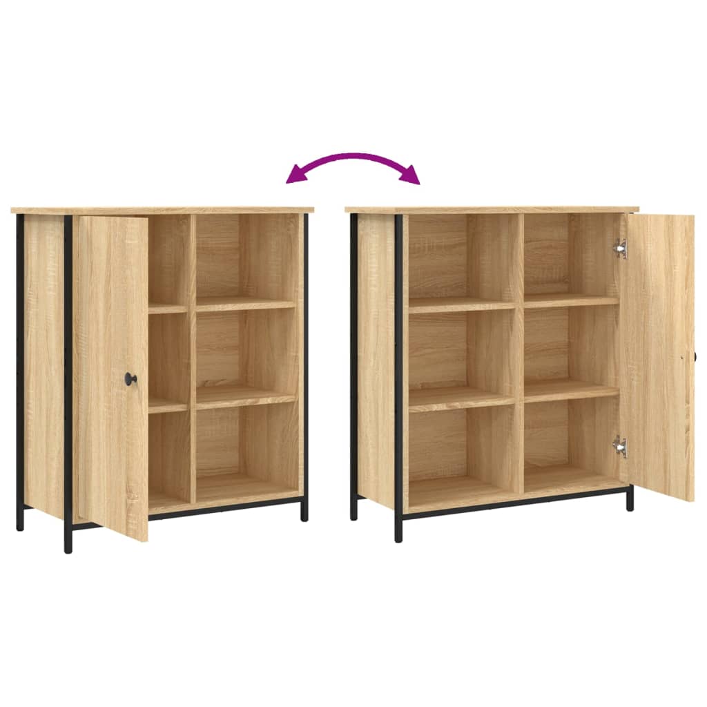 Skjenk sonoma eik 70x30x80 cm konstruert tre