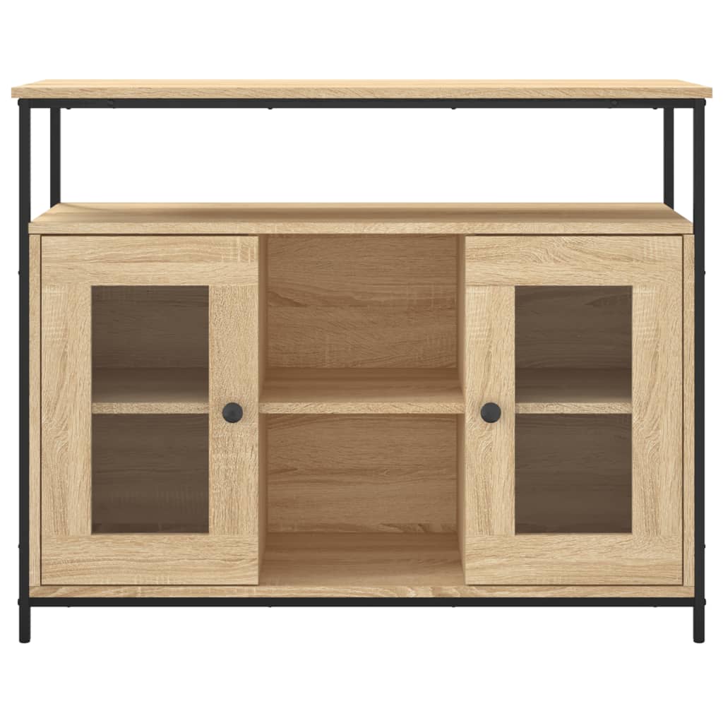 Skjenk sonoma eik 100x35x80 cm konstruert tre