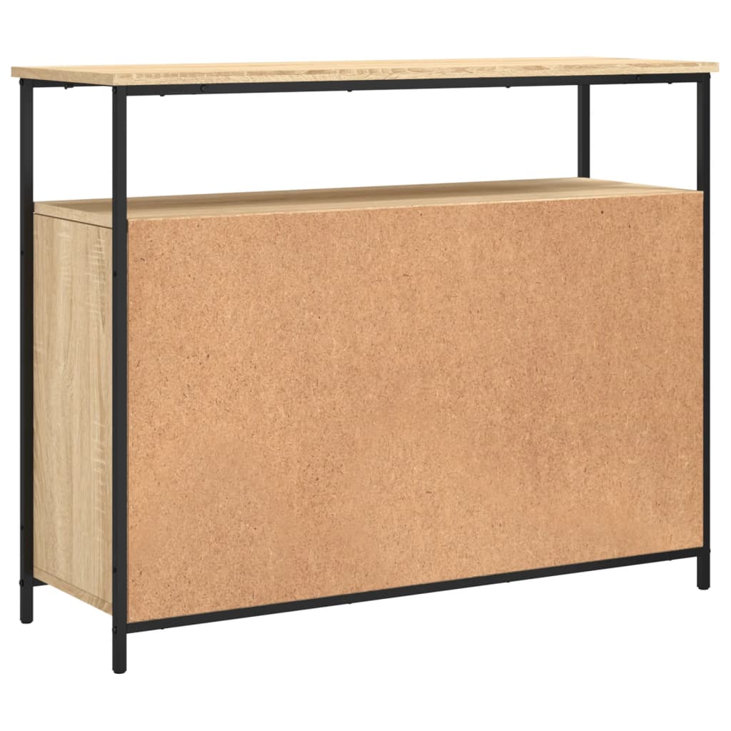 Skjenk sonoma eik 100x35x80 cm konstruert tre