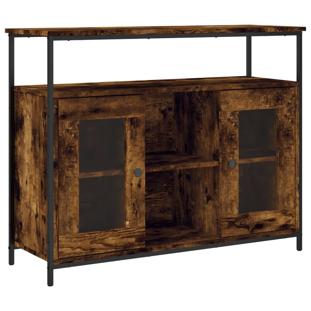 Skjenk røkt eik 100x35x80 cm konstruert tre