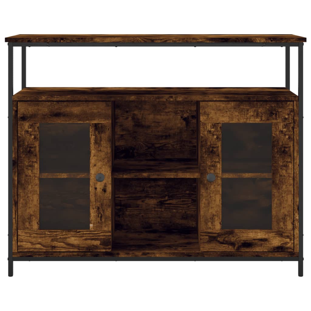 Skjenk røkt eik 100x35x80 cm konstruert tre