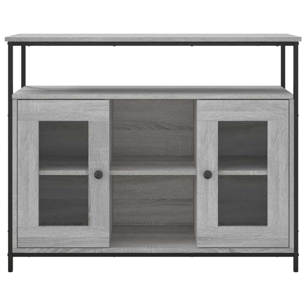 Skjenk grå sonoma 100x35x80 cm konstruert tre