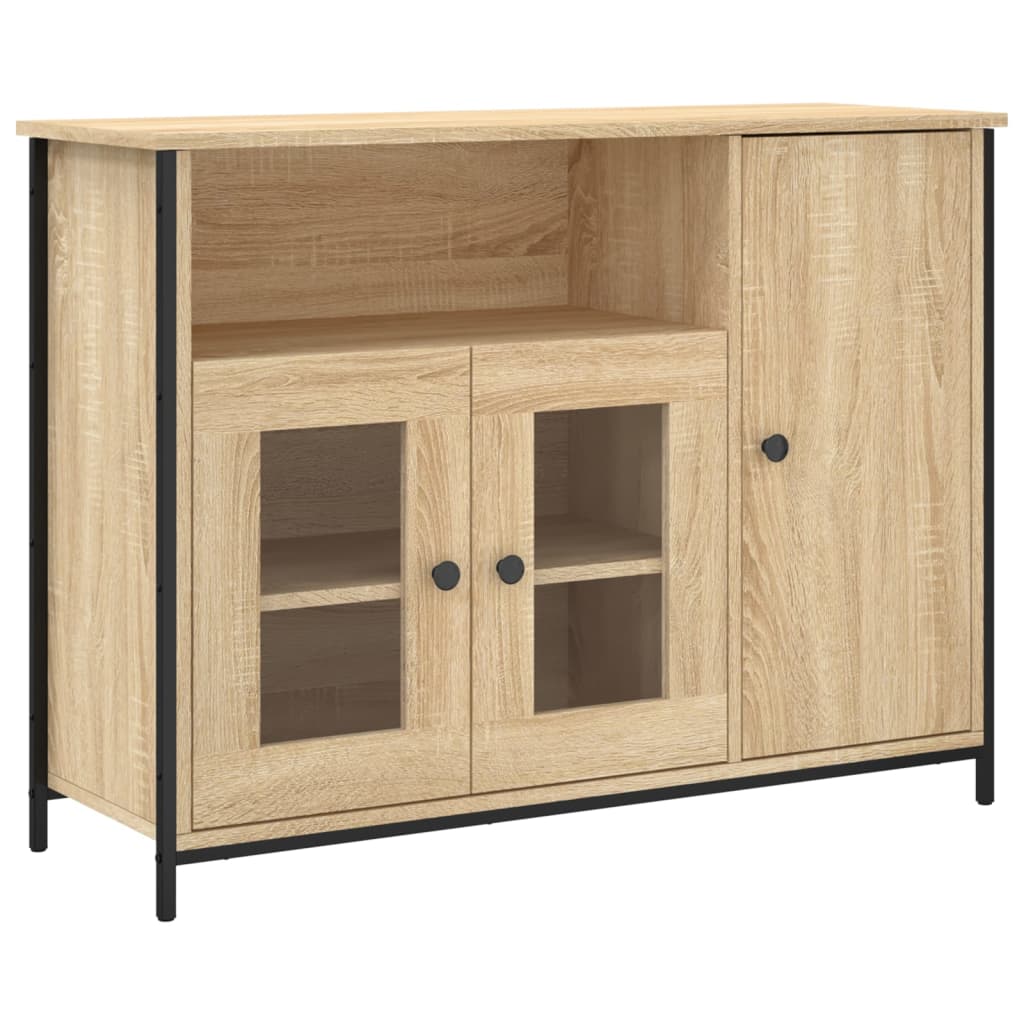 Skjenk sonoma eik 100x35x75 cm konstruert tre