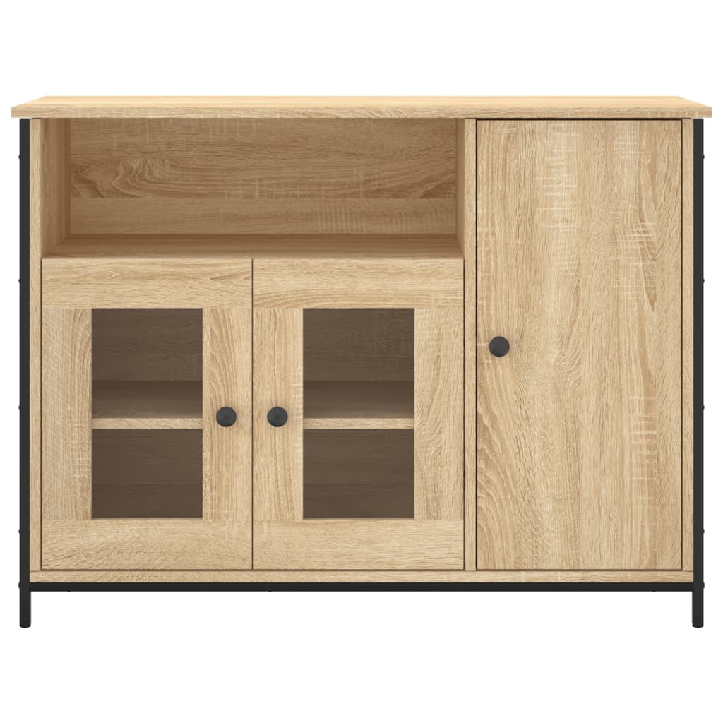 Skjenk sonoma eik 100x35x75 cm konstruert tre