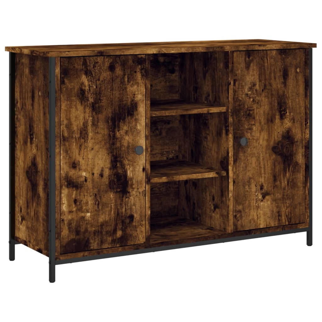 Skjenk røkt eik 100x35x70 cm konstruert tre vidaXL