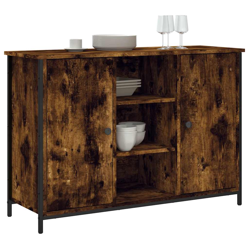 Skjenk røkt eik 100x35x70 cm konstruert tre vidaXL