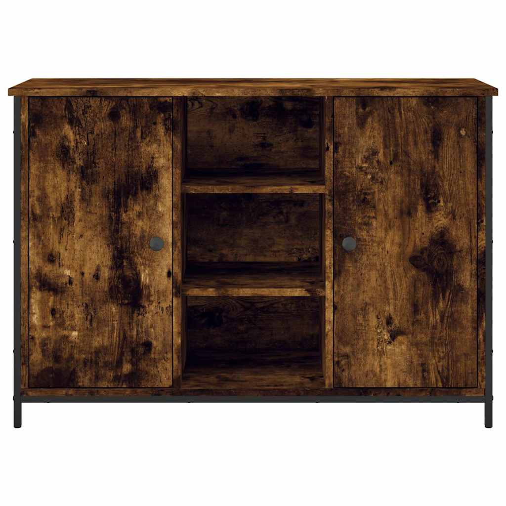 Skjenk røkt eik 100x35x70 cm konstruert tre vidaXL