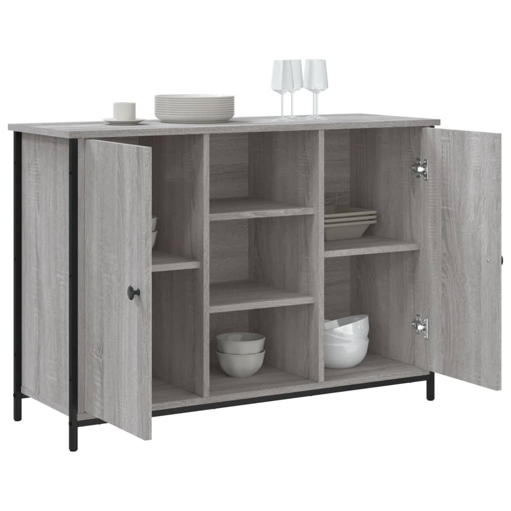 Skjenk grå sonoma 100x35x70 cm konstruert tre