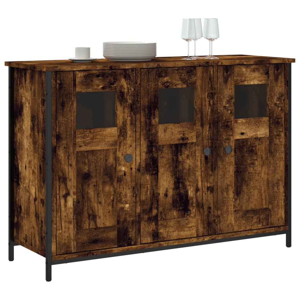 Skjenk røkt eik 100x35x70 cm konstruert tre