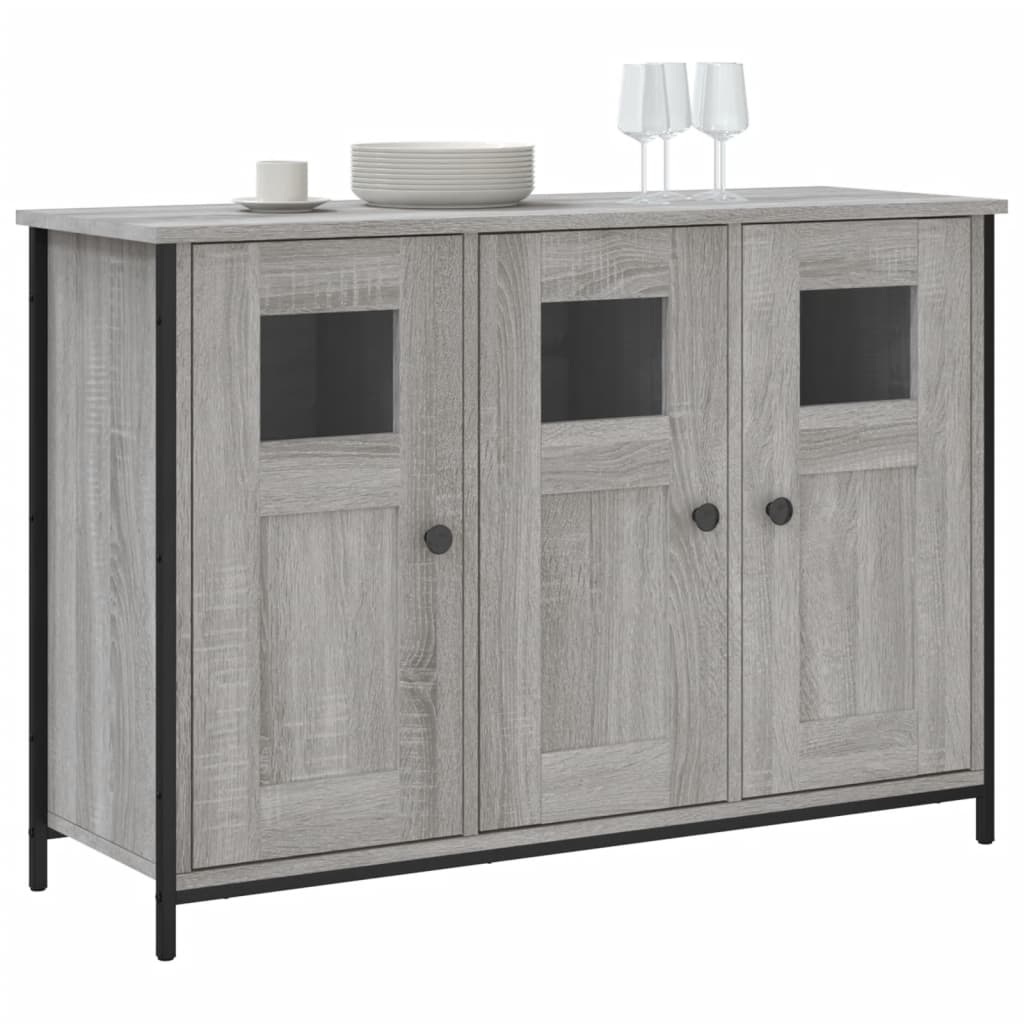 Skjenk grå sonoma 100x35x70 cm konstruert tre