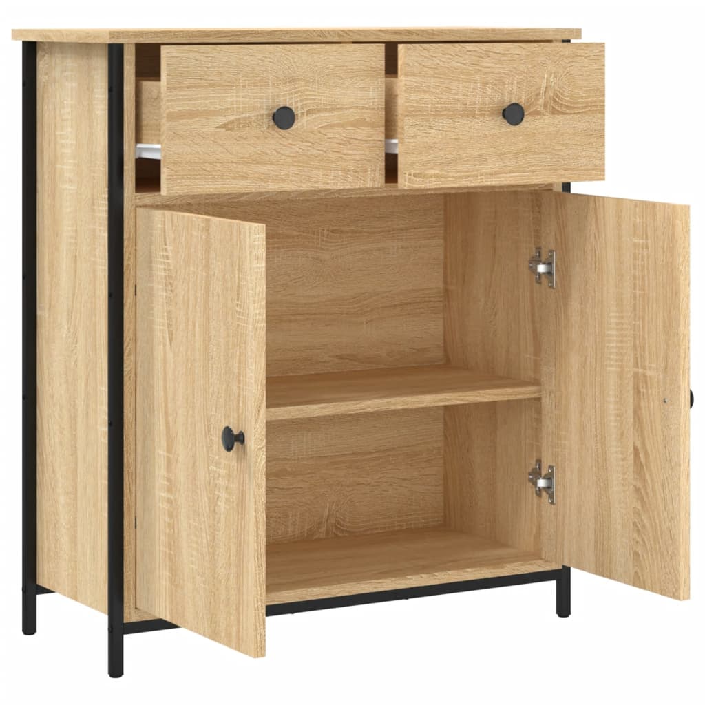 Skjenk sonoma eik 70x30x80 cm konstruert tre