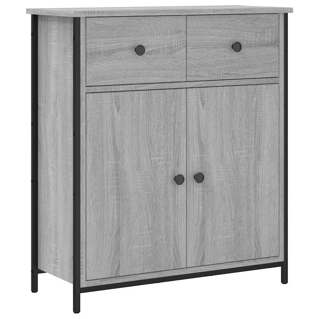 Skjenk grå sonoma 70x30x80 cm konstruert tre