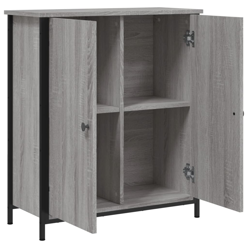 Skjenk grå sonoma 70x30x80 cm konstruert tre