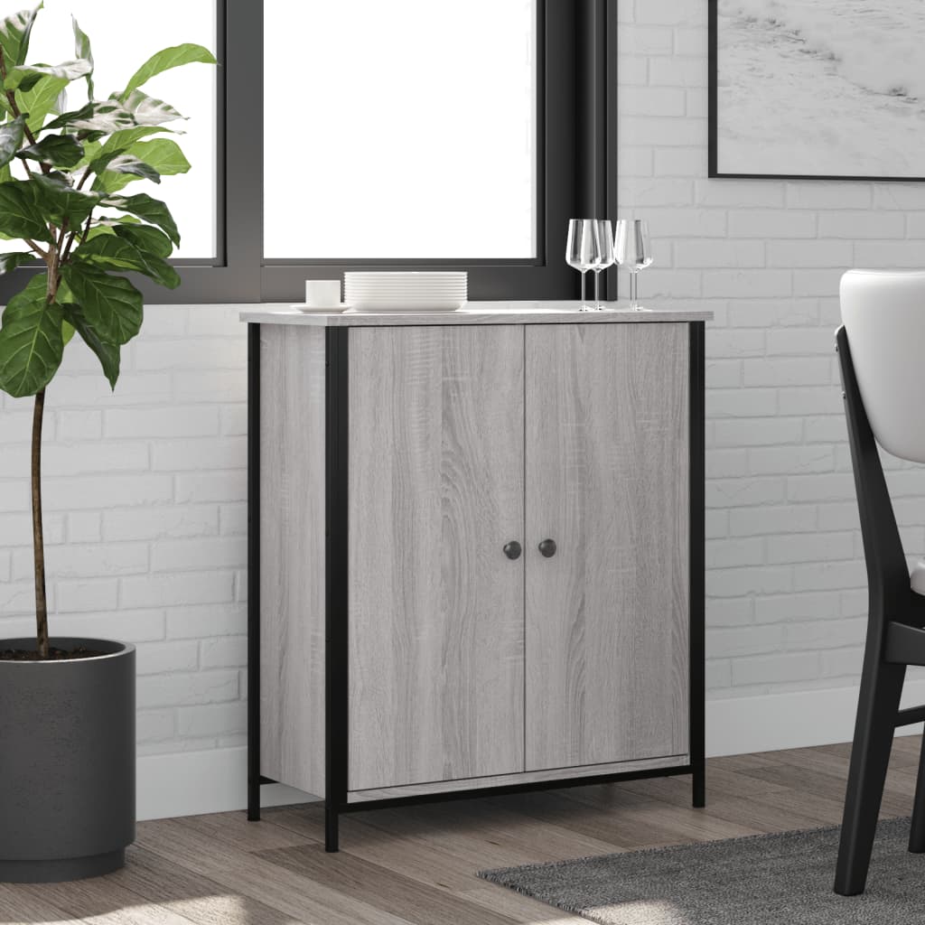 Skjenk grå sonoma 70x30x80 cm konstruert tre