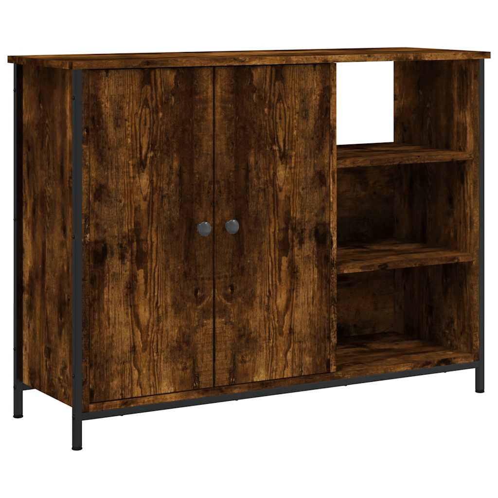 Skjenk røkt eik 100x33x75 cm konstruert tre