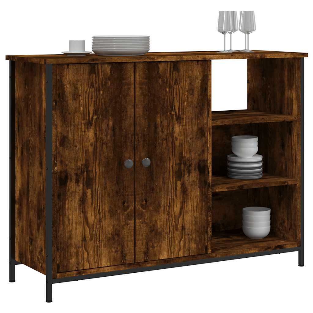 Skjenk røkt eik 100x33x75 cm konstruert tre
