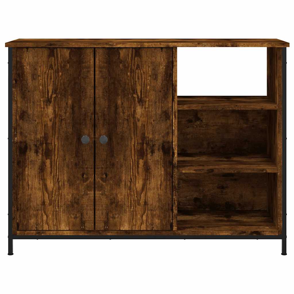 Skjenk røkt eik 100x33x75 cm konstruert tre